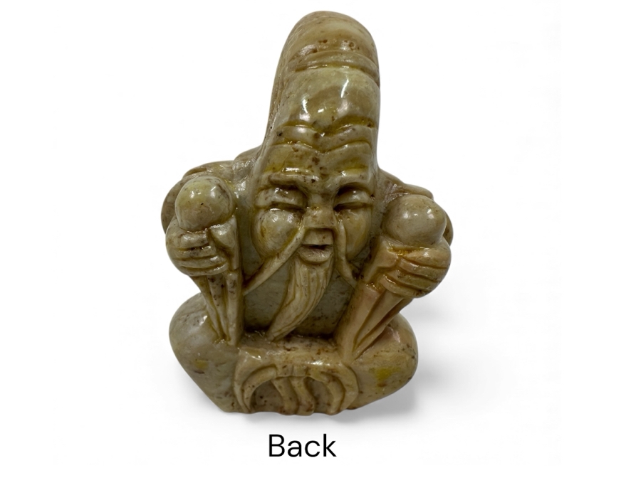 Carved Stone Turtle Figurine 2'L [Photo 3]