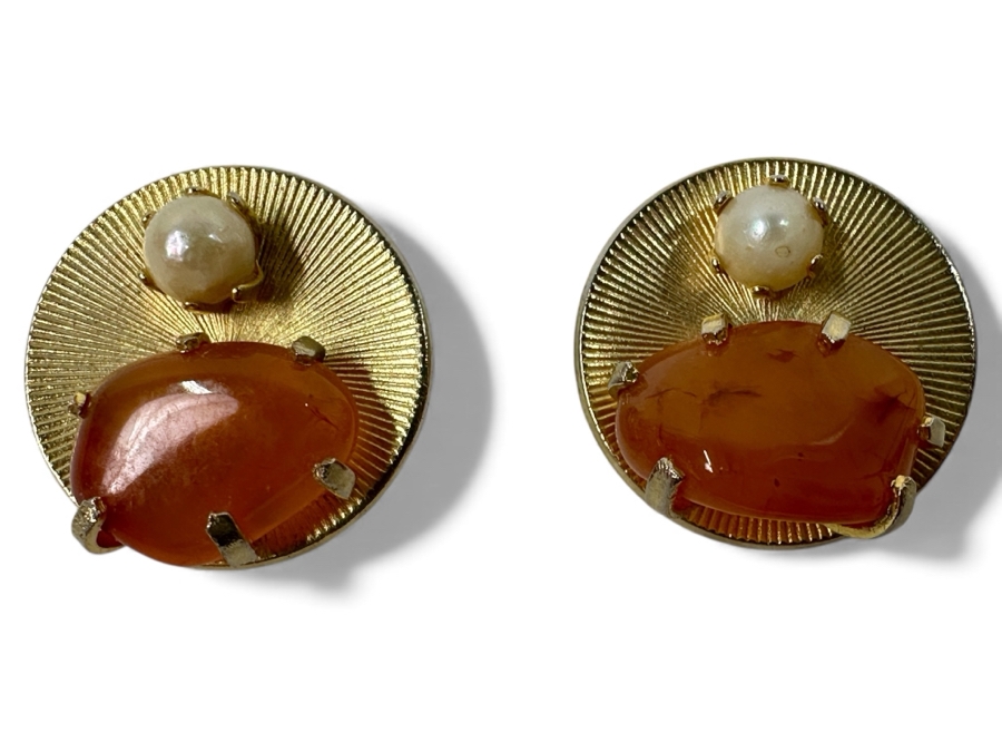 Pair Of Vintage WEISS Clip-On Earrings