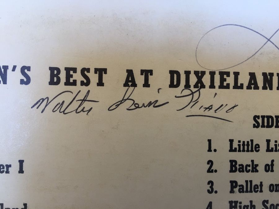Paul Barbarin And His Jazz Band ‎- Paul Barbarin's Best at Dixieland Hall - Nobility Recording Company ‎- LP-707 - SIGNED [Photo 4]