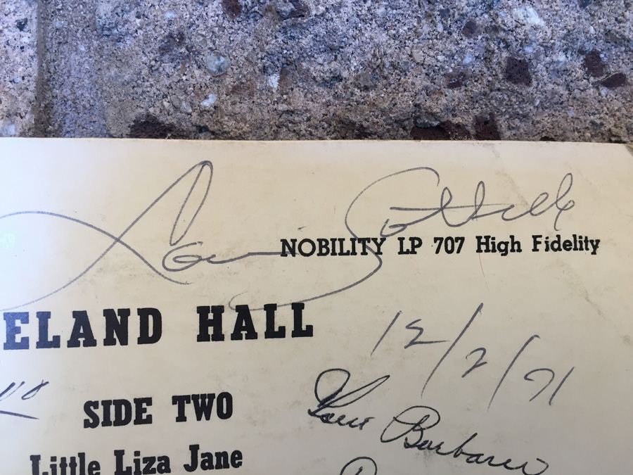 Paul Barbarin And His Jazz Band ‎- Paul Barbarin's Best at Dixieland Hall - Nobility Recording Company ‎- LP-707 - SIGNED [Photo 5]