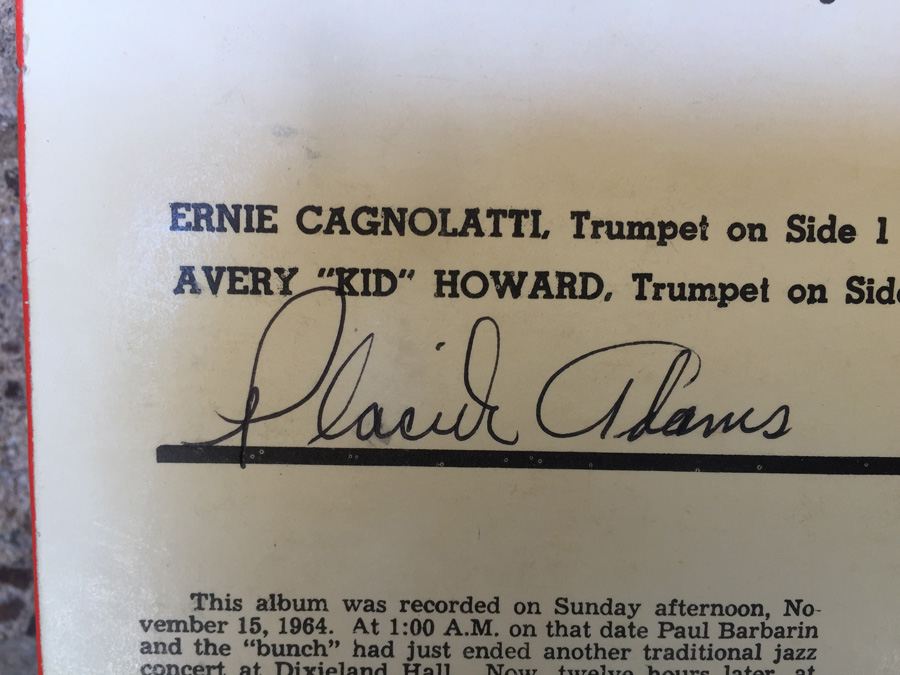 Paul Barbarin And His Jazz Band ‎- Paul Barbarin's Best at Dixieland Hall - Nobility Recording Company ‎- LP-707 - SIGNED [Photo 8]