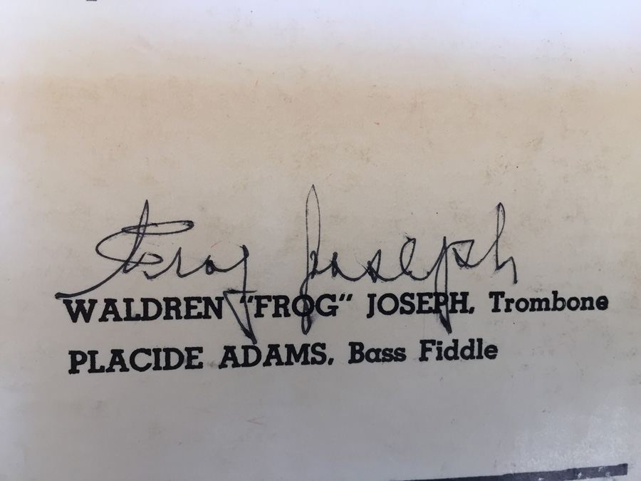 Paul Barbarin And His Jazz Band ‎- Paul Barbarin's Best at Dixieland Hall - Nobility Recording Company ‎- LP-707 - SIGNED [Photo 7]