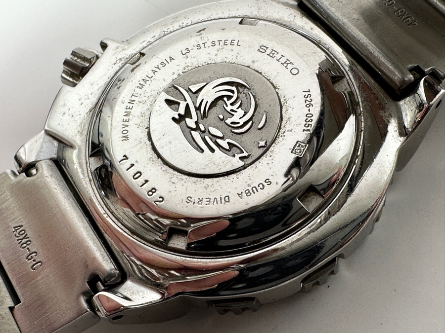 Seiko 'Black Monster' Automatic Diver's Watch Model 7S26-0351 [Photo 3]