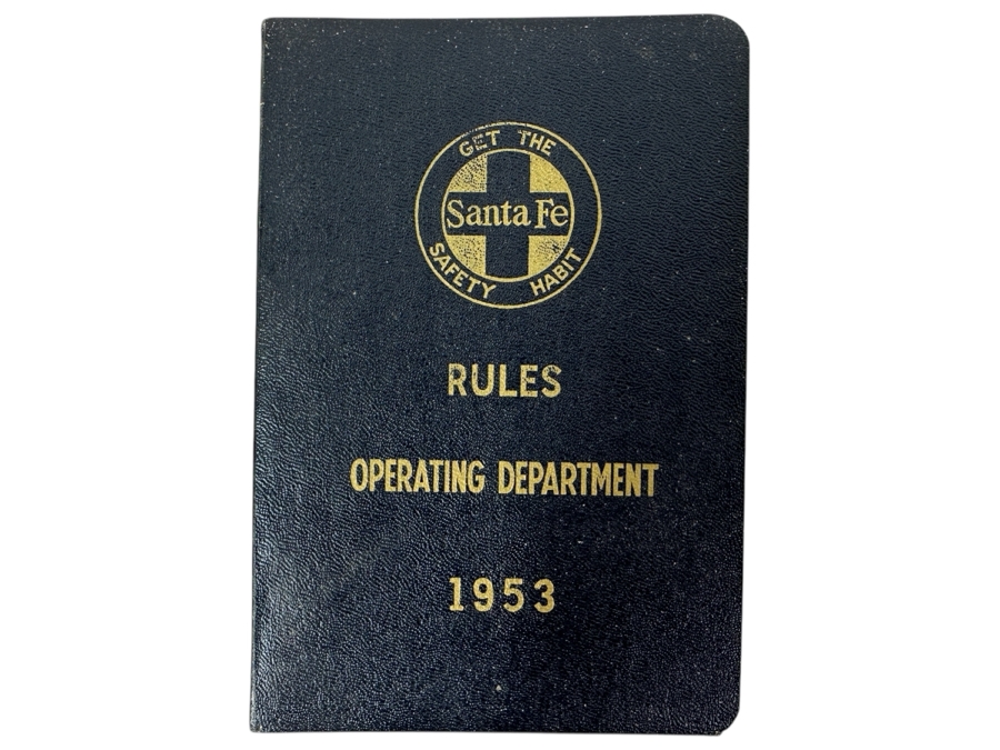 Vintage 1953 Santa Fe Rules Operating Department Booklet