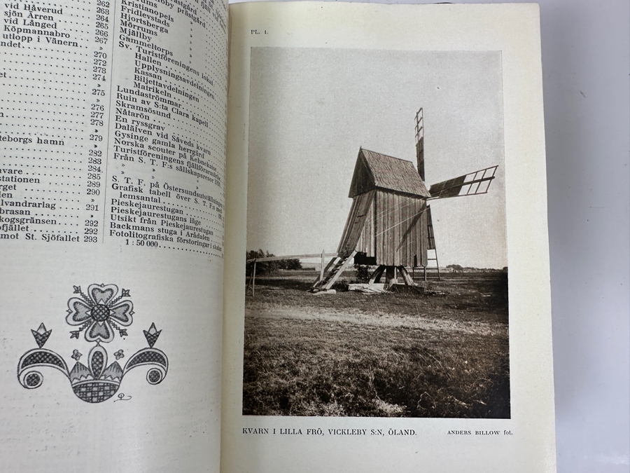 Antique Leatherbound Books Volumes Swedish Tourist Association Yearbooks Stockholm For The Years: 1905, 1912, 1921, 1922, 1923 & 1925 [Photo 8]