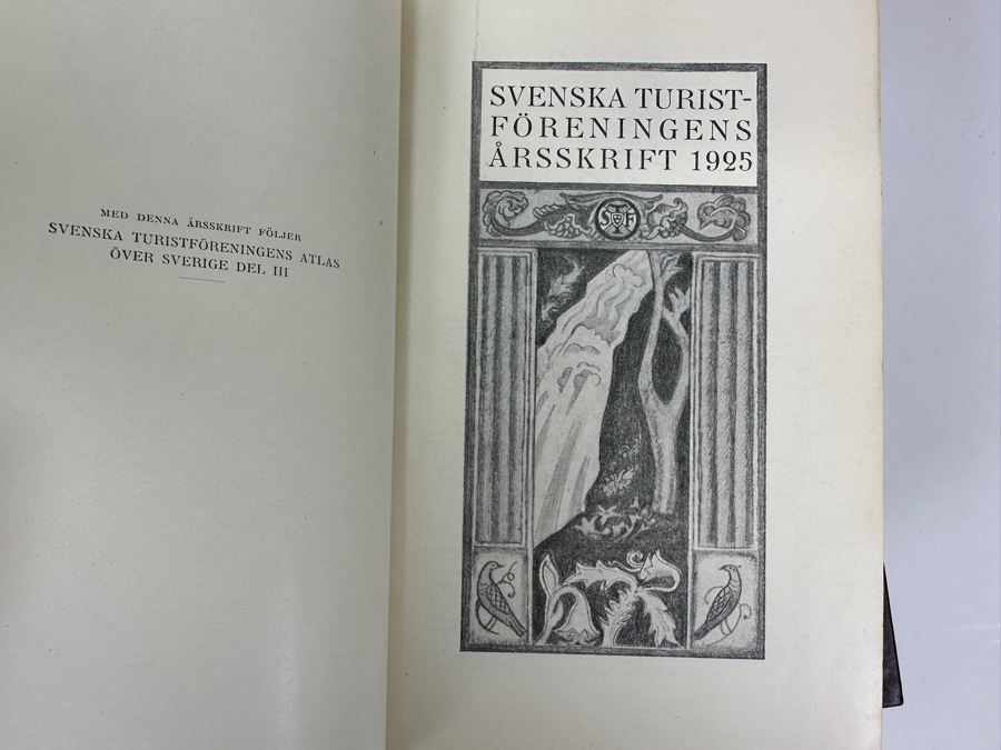 Antique Leatherbound Books Volumes Swedish Tourist Association Yearbooks Stockholm For The Years: 1905, 1912, 1921, 1922, 1923 & 1925 [Photo 13]