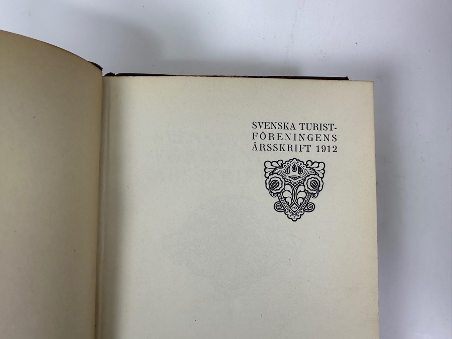 Antique Leatherbound Books Volumes Swedish Tourist Association Yearbooks Stockholm For The Years: 1905, 1912, 1921, 1922, 1923 & 1925 [Photo 6]