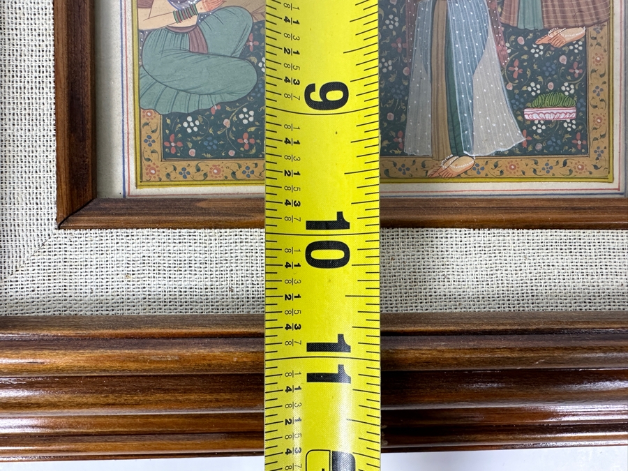 Original Hand Painted Indian Miniature Painting 6 X 10 Framed 11 X 15 [Photo 8]