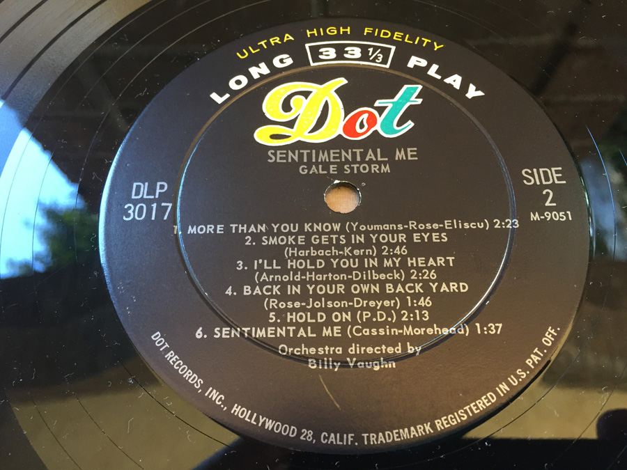 Gale Storm ‎- Sentimental Me - Dot Records ‎- DLP-3017 - SIGNED [Photo 7]