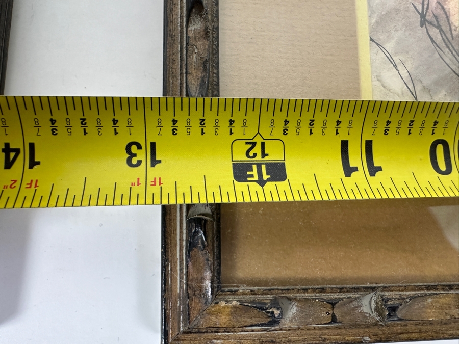 Pair Of Vintage 1975 Watercolor Paintings On Paper Artist Signed 8 X 10 Framed 13 X 15 [Photo 14]