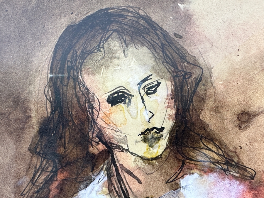 Pair Of Vintage 1975 Watercolor Paintings On Paper Artist Signed 8 X 10 Framed 13 X 15 [Photo 8]