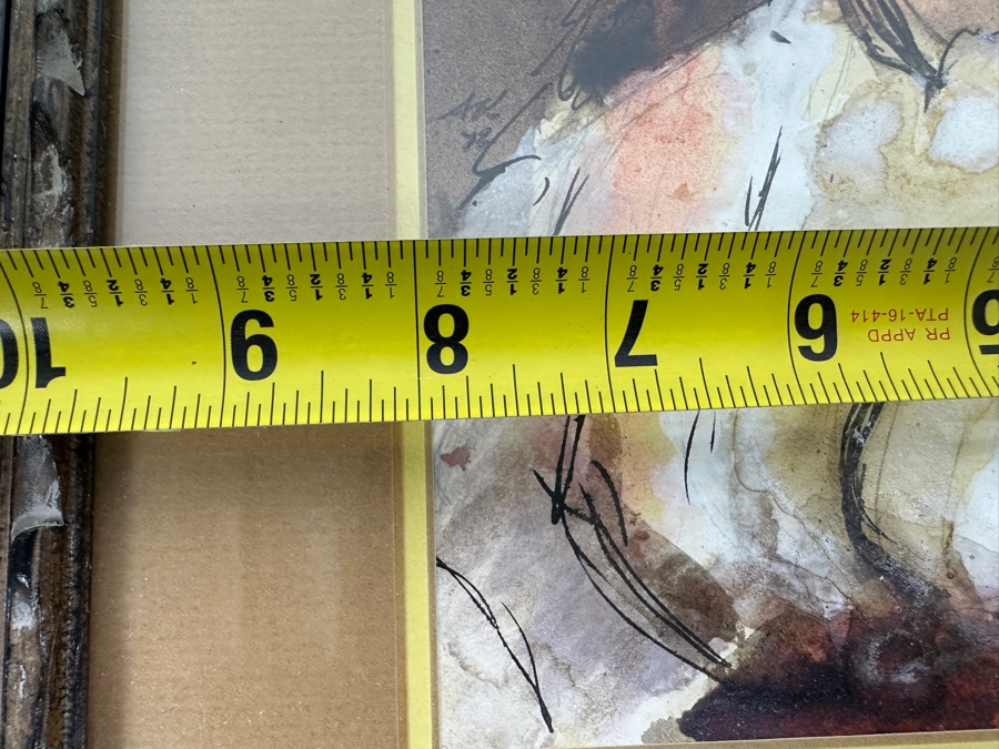 Pair Of Vintage 1975 Watercolor Paintings On Paper Artist Signed 8 X 10 Framed 13 X 15 [Photo 12]