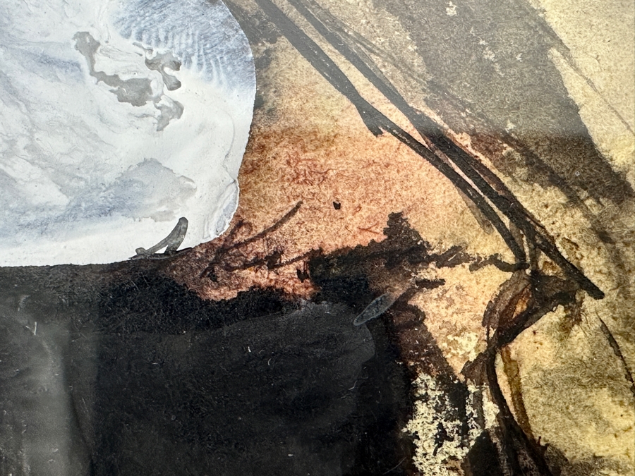 Pair Of Vintage 1975 Watercolor Paintings On Paper Artist Signed 8 X 10 Framed 13 X 15 [Photo 9]