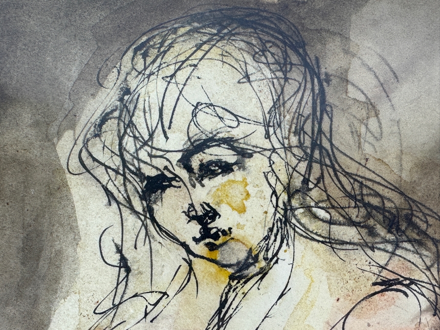 Pair Of Vintage 1975 Watercolor Paintings On Paper Artist Signed 8 X 10 Framed 13 X 15 [Photo 3]