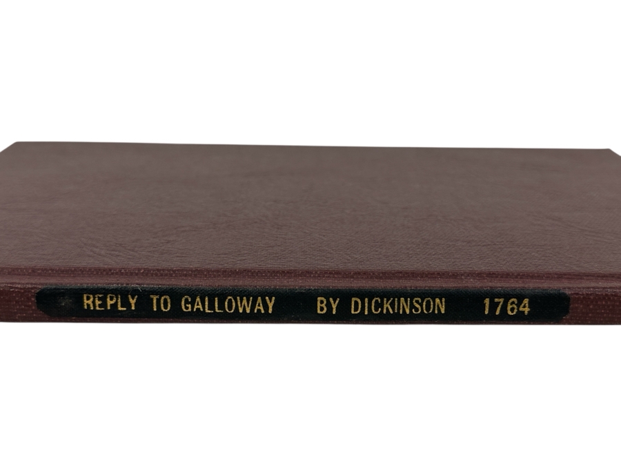 Rare Antique 1764 Book A Reply To A Piece Called The Speech Of Joseph Galloway, Esquire By John Dickinson Purchased From Second Story Books Via Abe Books - See Book Description In Photos And Original Book Listing [Photo 4]