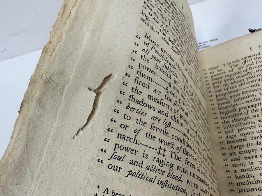 Rare Antique 1764 Book A Reply To A Piece Called The Speech Of Joseph Galloway, Esquire By John Dickinson Purchased From Second Story Books Via Abe Books - See Book Description In Photos And Original Book Listing [Photo 13]