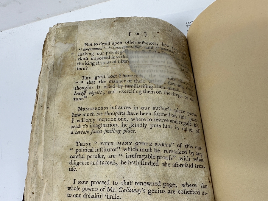 Rare Antique 1764 Book A Reply To A Piece Called The Speech Of Joseph Galloway, Esquire By John Dickinson Purchased From Second Story Books Via Abe Books - See Book Description In Photos And Original Book Listing [Photo 16]