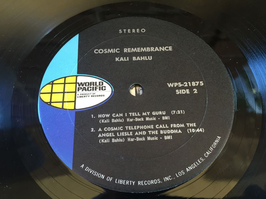 Kali Bahlu ‎- Cosmic Remembrance - World Pacific ‎- WPS-21875 [Photo 15]