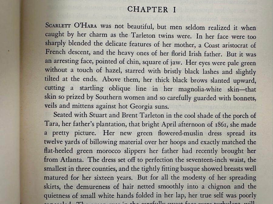 Rare First Printing Of Gone With The Wind By Margaret Mitchell With The Original First Printing Dust Jacket May, 1936 Date - Book In Excellent Condition - Original Dust Jacket Has Some Damage Estimate $5,000-$8,000 [Photo 19]