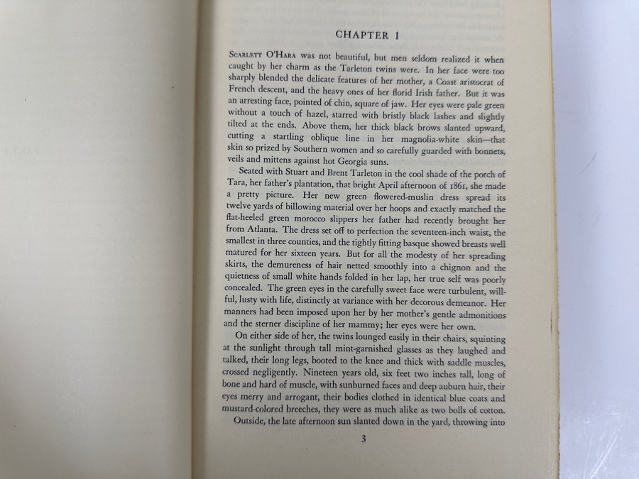 Rare First Printing Of Gone With The Wind By Margaret Mitchell With The Original First Printing Dust Jacket May, 1936 Date - Book In Excellent Condition - Original Dust Jacket Has Some Damage Estimate $5,000-$8,000 [Photo 18]