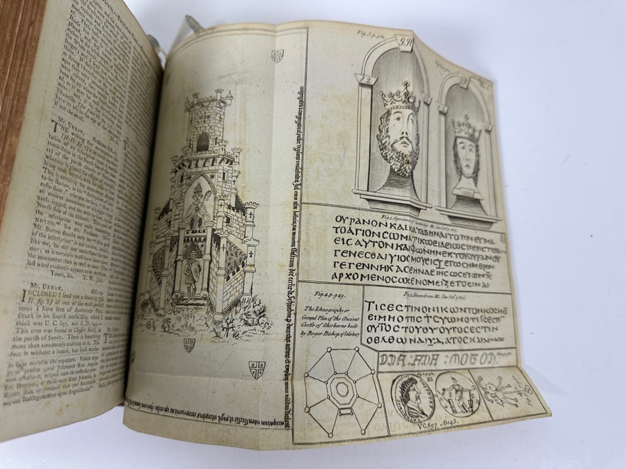 Antique 1787 Hardbound Book Of The Gentleman's Magazine London Volume LVII With Rare First English Printing Of The United States Constitution - See Photos For A Sampling Of Articles Estimate $3,000 [Photo 10]