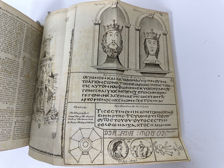 Antique 1787 Hardbound Book Of The Gentleman's Magazine London Volume LVII With Rare First English Printing Of The United States Constitution - See Photos For A Sampling Of Articles Estimate $3,000 [Photo 11]