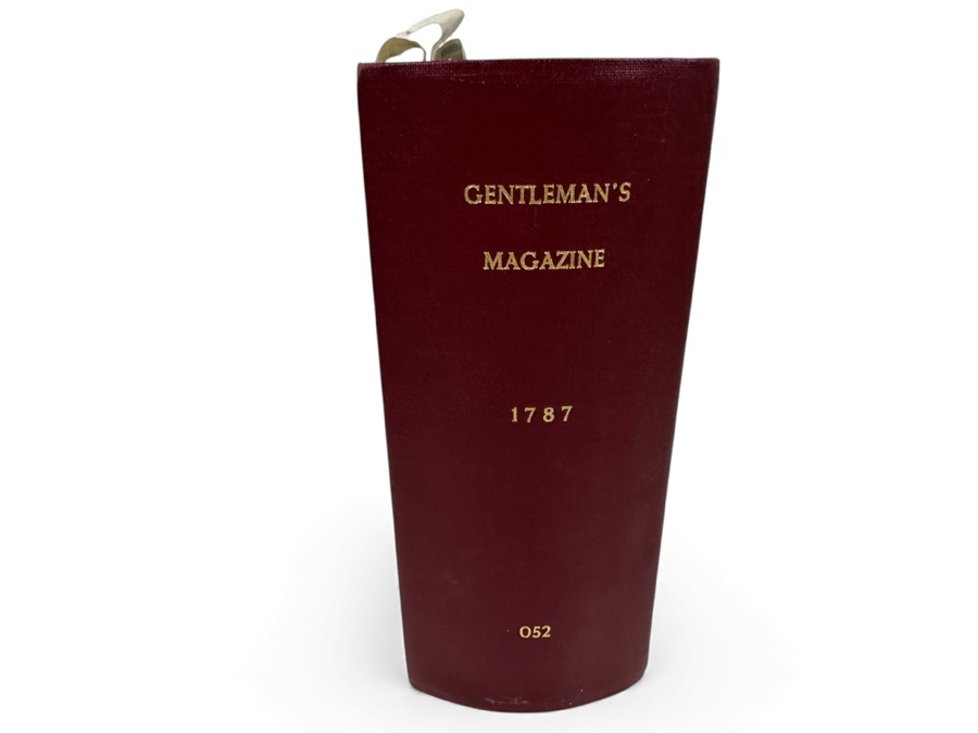Antique 1787 Hardbound Book Of The Gentleman's Magazine London Volume LVII With Rare First English Printing Of The United States Constitution - See Photos For A Sampling Of Articles Estimate $3,000 [Photo 3]