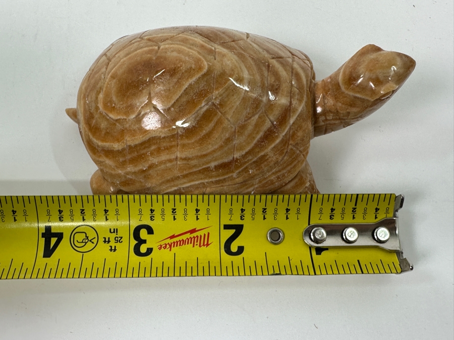 Hand Carved Stone Turtle Figurine 3.5'L [Photo 8]