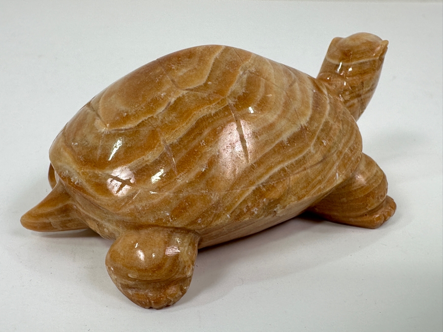 Hand Carved Stone Turtle Figurine 3.5'L [Photo 6]