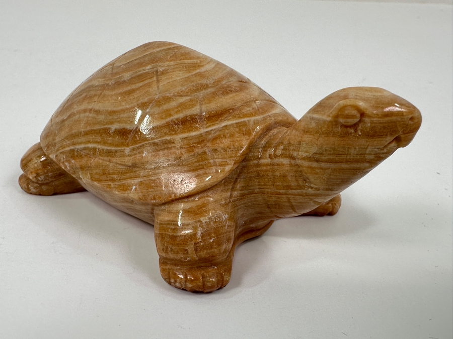 Hand Carved Stone Turtle Figurine 3.5'L [Photo 4]