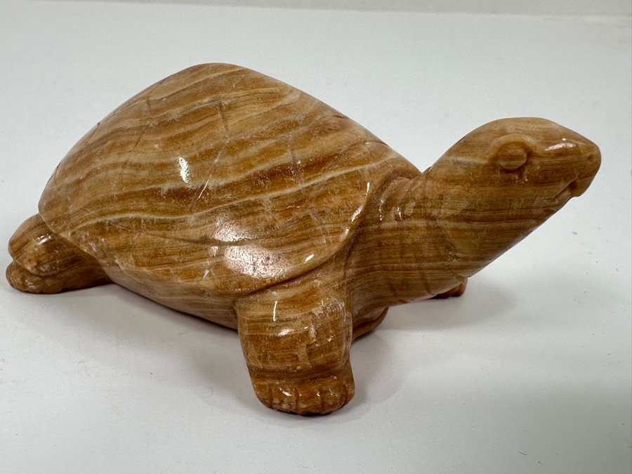 Hand Carved Stone Turtle Figurine 3.5'L [Photo 5]