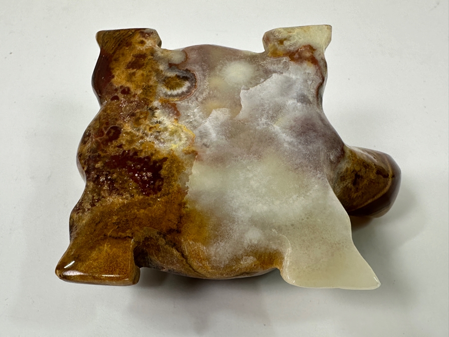 Hand Carved Onyx Marble Stone Turtle Figurine 3.5'L [Photo 8]