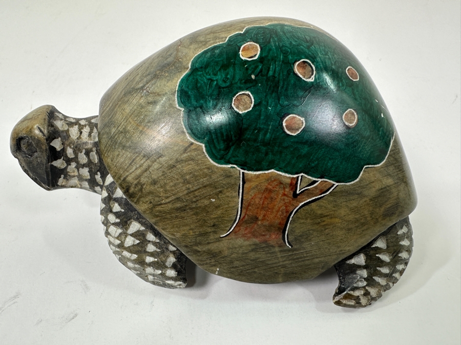 Hand Carved Stone Turtle Figurine 4.5'L [Photo 2]