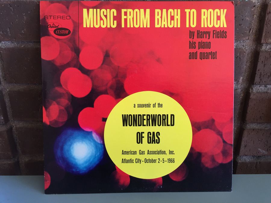 Harry Fields, His Piano And Quartet ‎- Music From Bach To Rock - Capitol Custom - SIGNED - A Salute to GAS Energy on the 150th Anniversay of GAS [Photo 1]