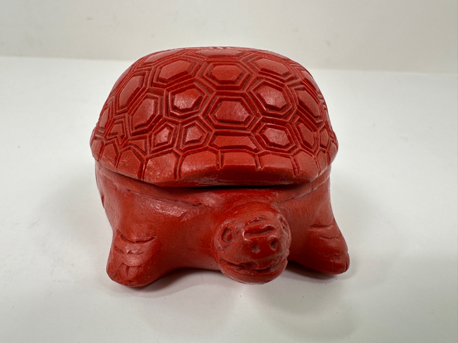 Chinese Red Turtle Box 3.5'L [Photo 2]