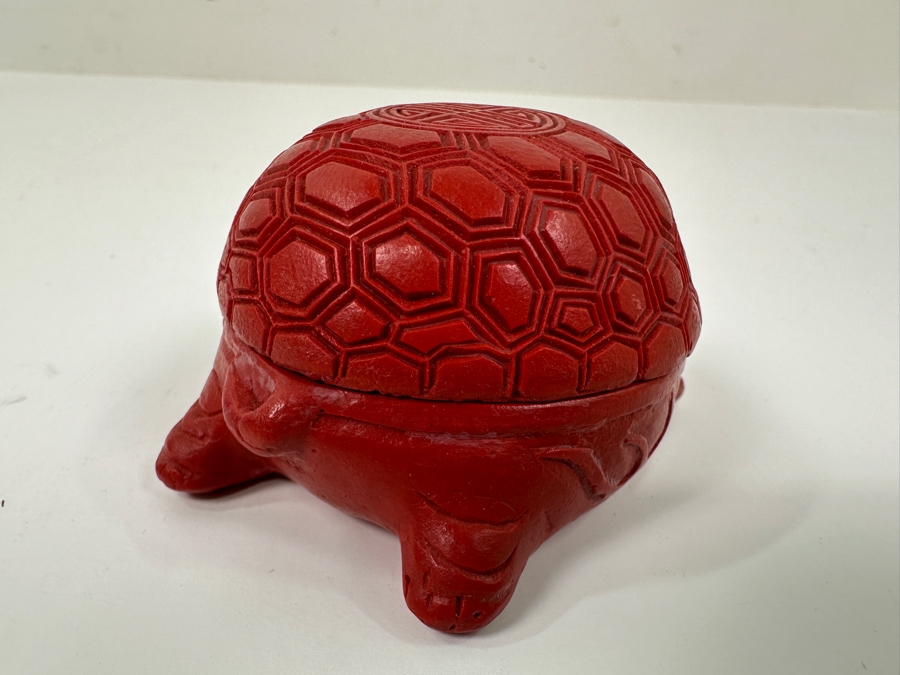 Chinese Red Turtle Box 3.5'L [Photo 4]