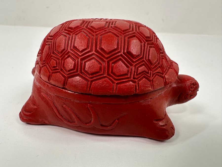 Chinese Red Turtle Box 3.5'L [Photo 3]