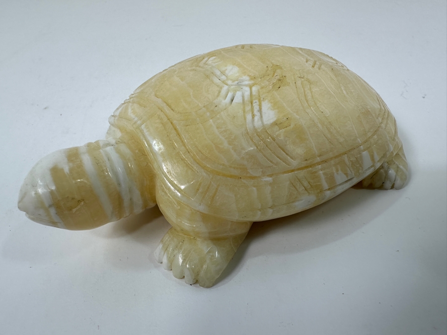Hand Carved Stone Turtle Figurine 4.5'L [Photo 5]