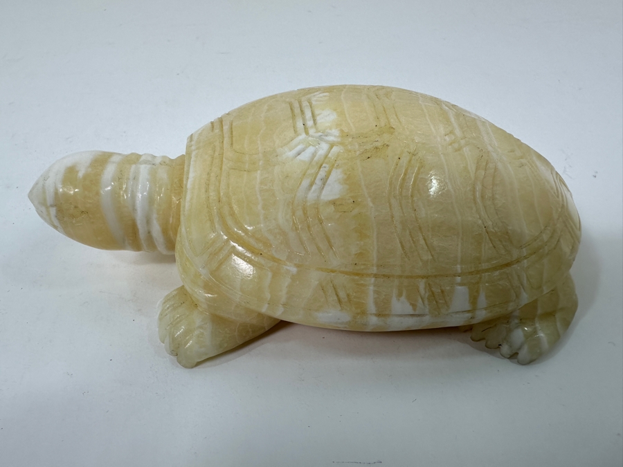 Hand Carved Stone Turtle Figurine 4.5'L [Photo 3]
