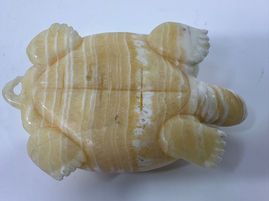 Hand Carved Stone Turtle Figurine 4.5'L [Photo 9]