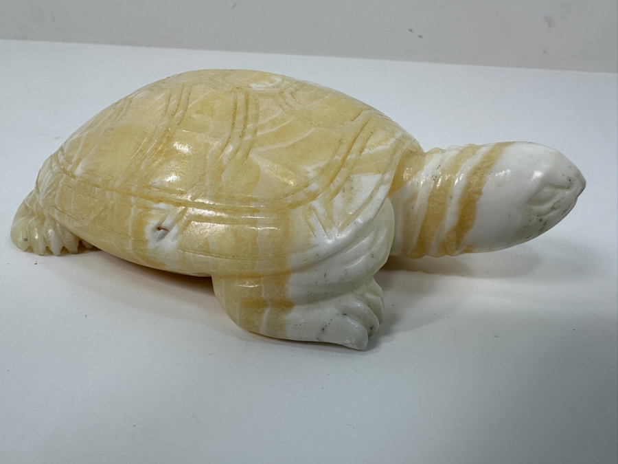Hand Carved Stone Turtle Figurine 4.5'L [Photo 8]