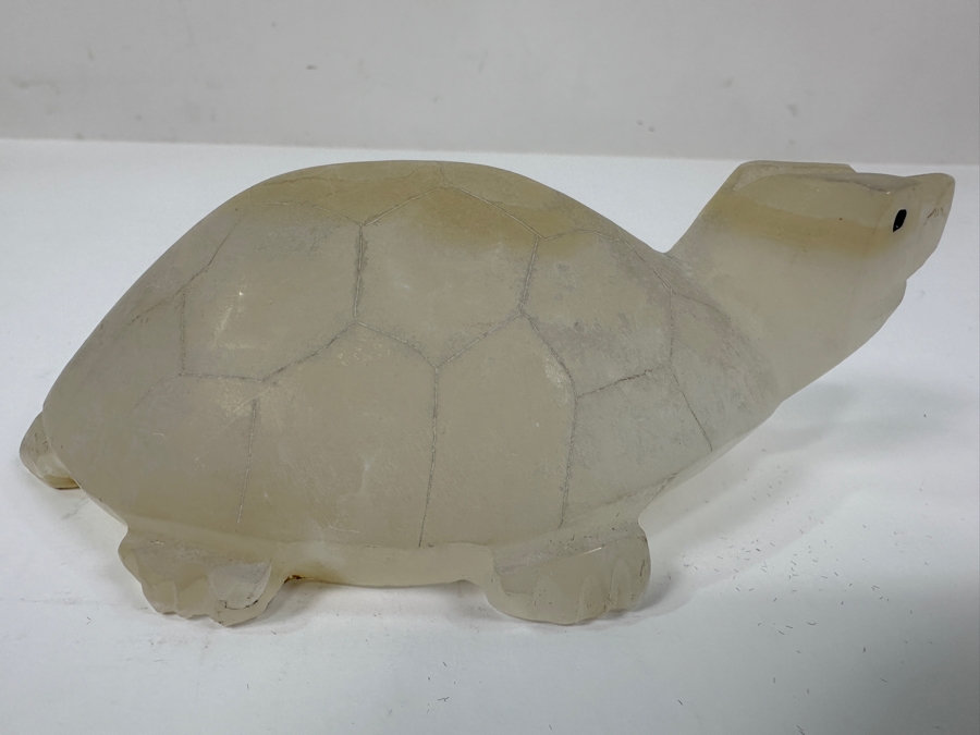 Hand Carved Stone Turtle Figurine 5.5'L [Photo 4]