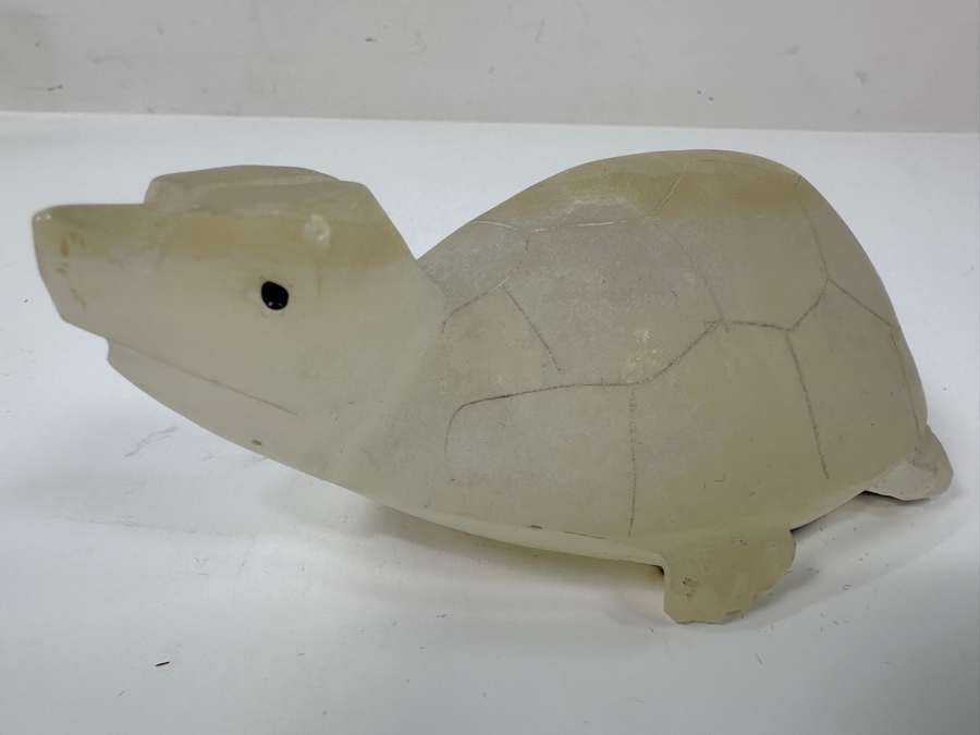 Hand Carved Stone Turtle Figurine 5.5'L [Photo 3]