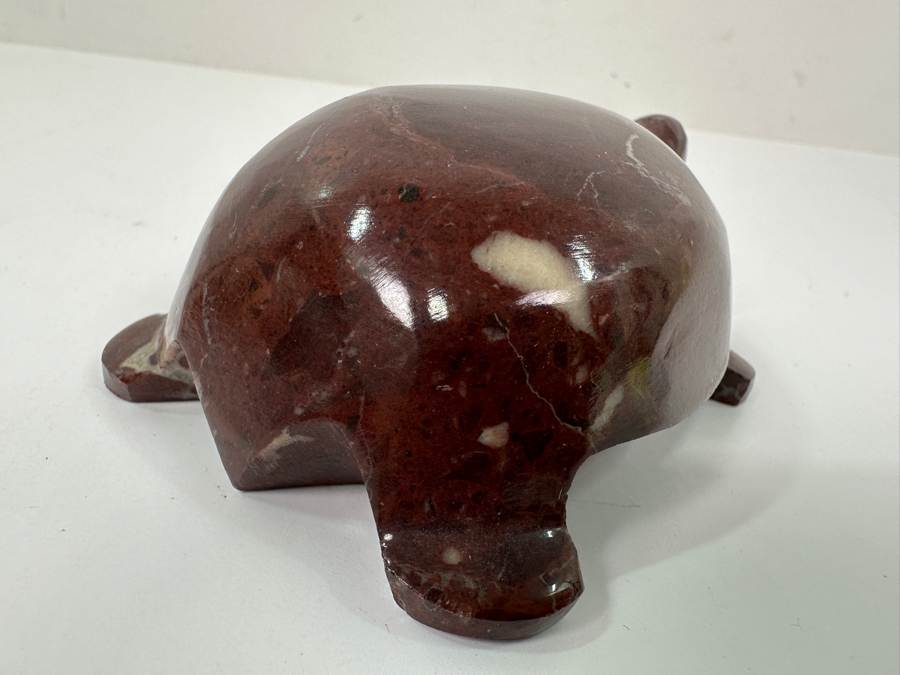 Hand Carved Stone Turtle Figurine 4'L [Photo 6]