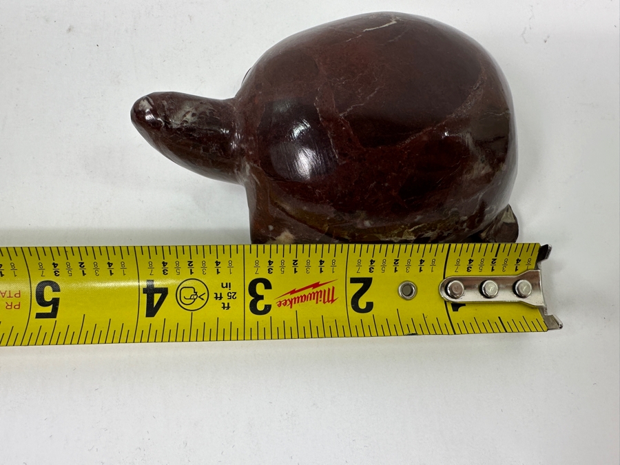 Hand Carved Stone Turtle Figurine 4'L [Photo 8]