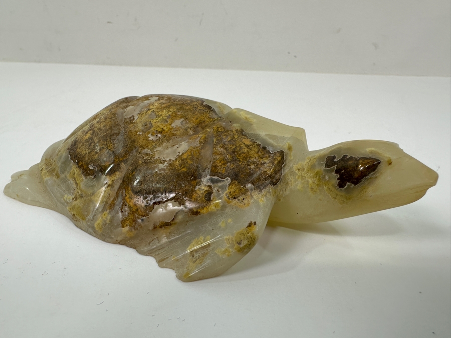 Hand Carved Stone Turtle Figurine 5.5'L [Photo 5]