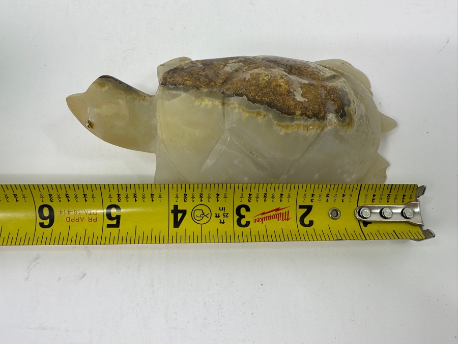 Hand Carved Stone Turtle Figurine 5.5'L [Photo 11]