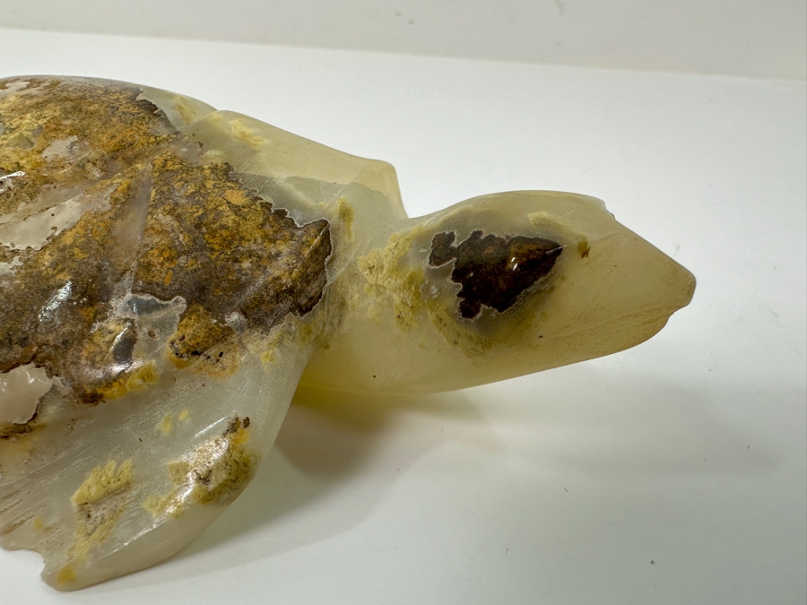 Hand Carved Stone Turtle Figurine 5.5'L [Photo 6]