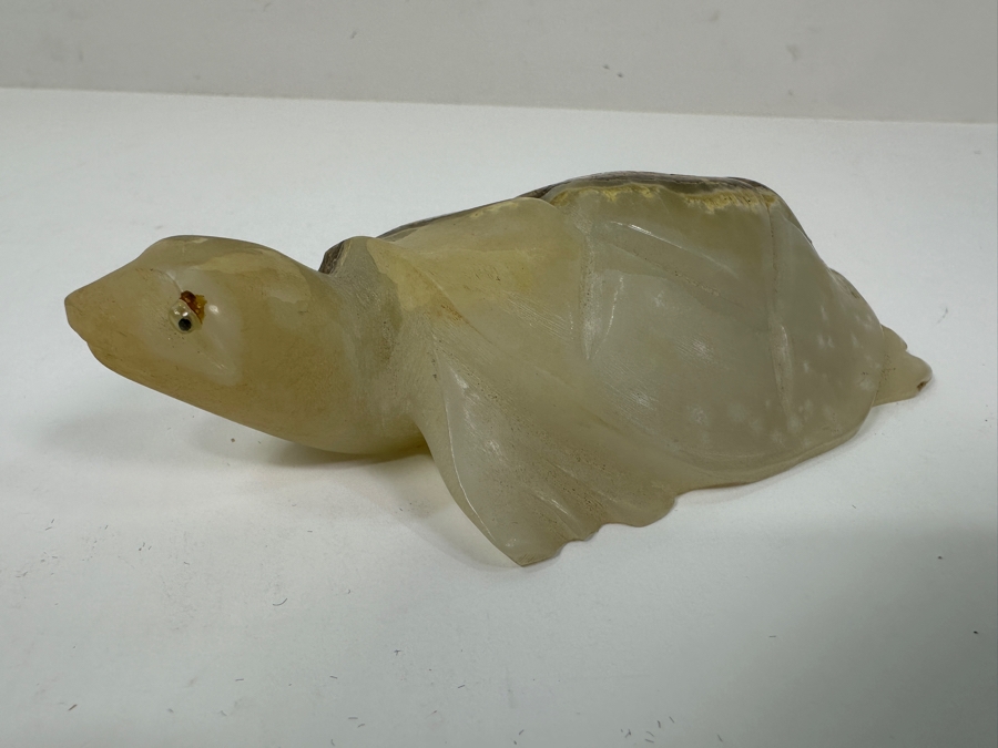 Hand Carved Stone Turtle Figurine 5.5'L [Photo 7]