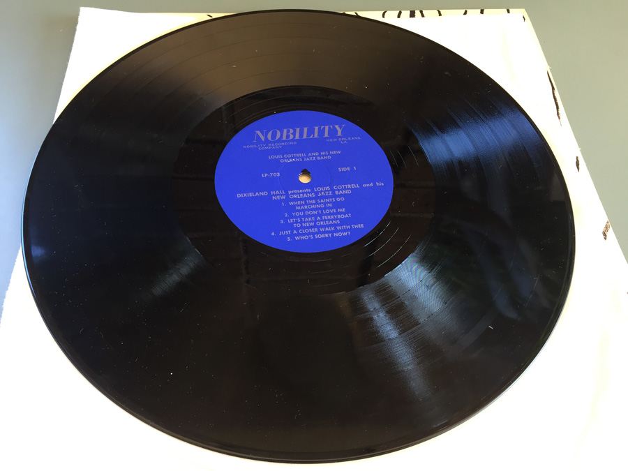 Louis Cottrell And His New Orleans Jazz Band ‎- Dixieland Hall Presents Louis Cottrell And His New Orleans Jazz Band - Nobility ‎- LP 703 - SIGNED [Photo 8]